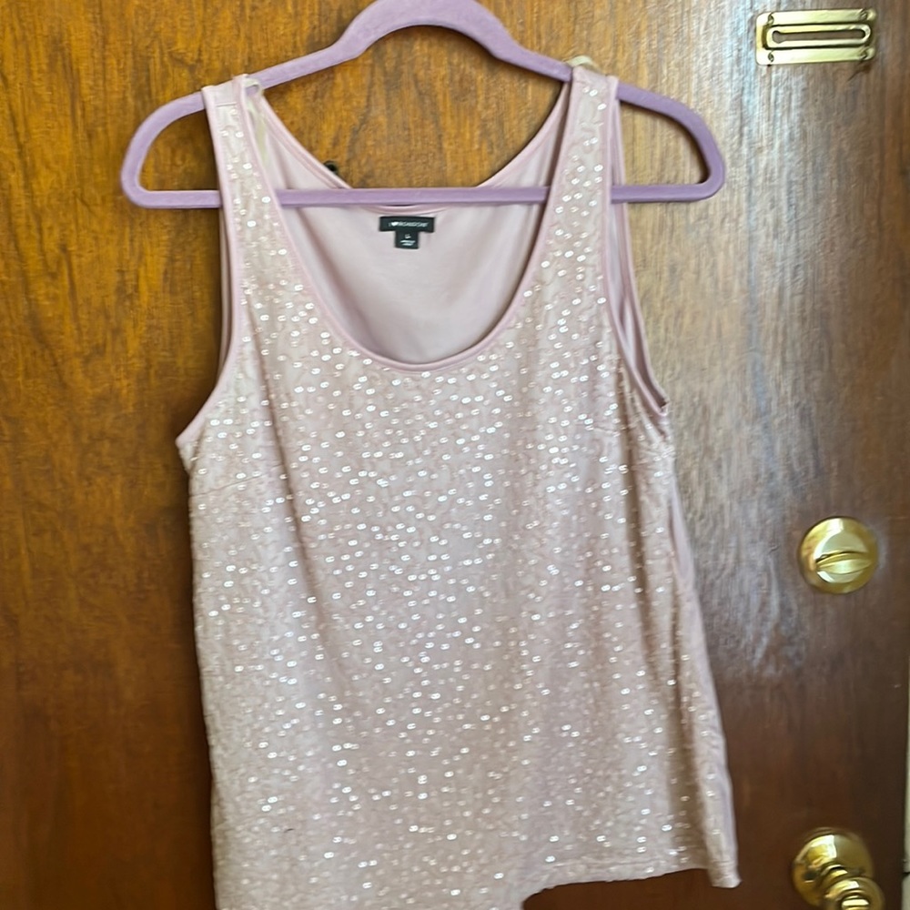 Beautiful mauve sequin tank top